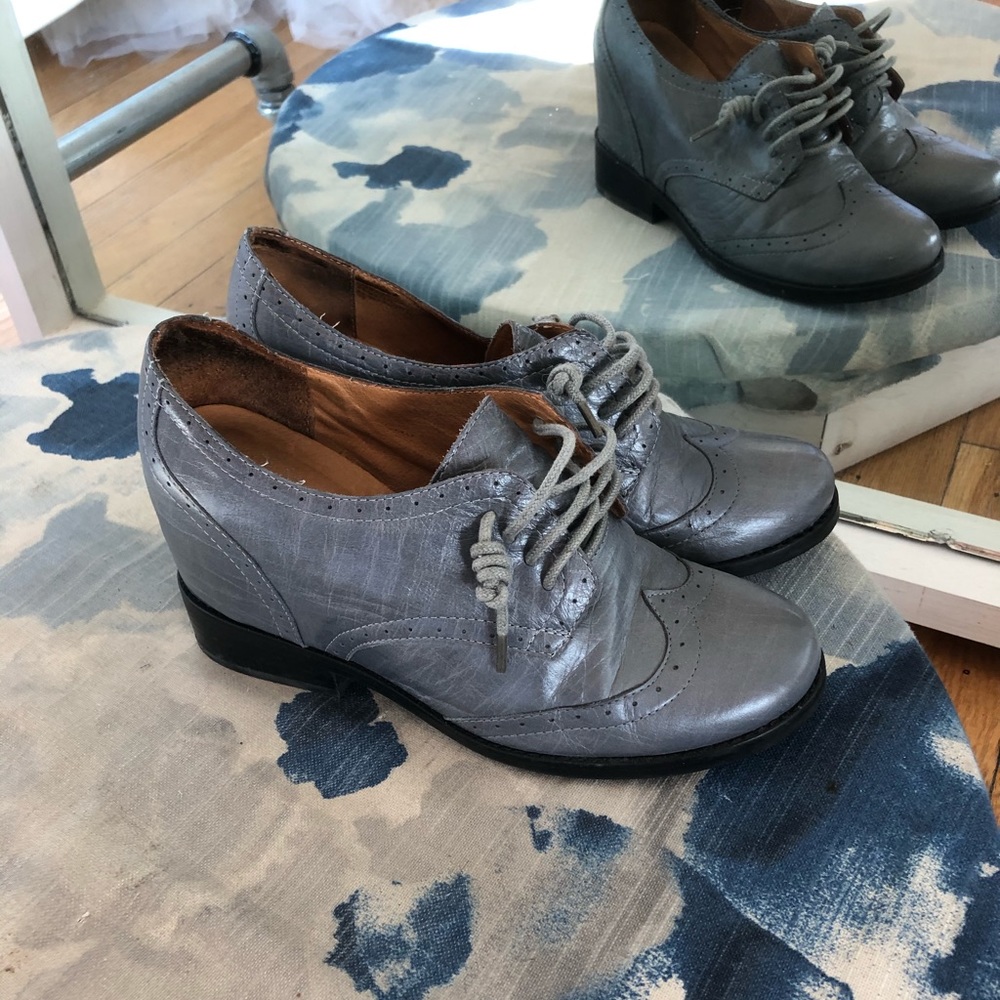 Jeffrey Campbell wedge wing tip oxfords